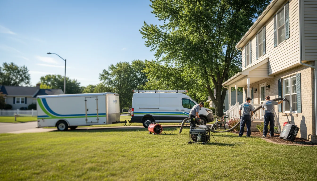 Flooded Basement Restoration And Cleanup With Repair in Clontarf, MN near me